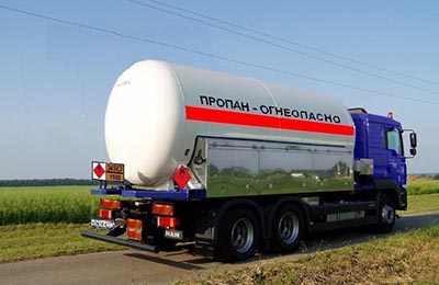 Доставка газа автомобильным транспортом от Ногинской ГНС