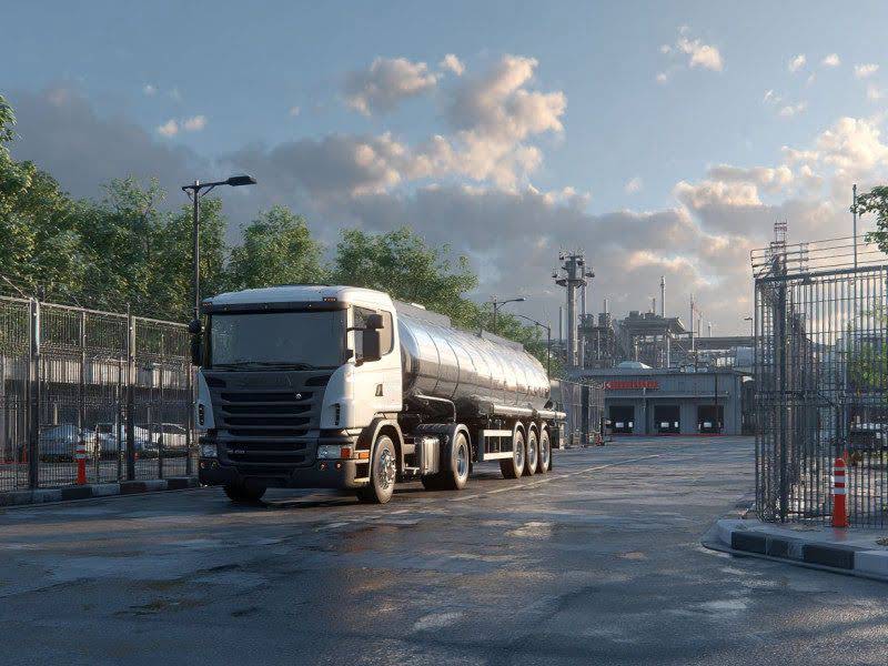 Ёмкость для хранения дизельного топлива Резервуар ДТ на объекте